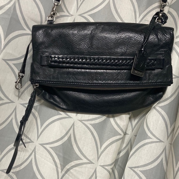 Frye Handbags - Fabulous frye black flap with whipstitch!